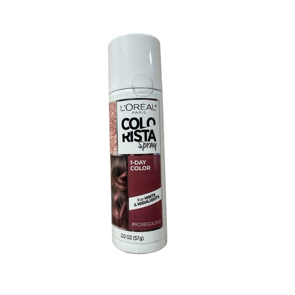 L'Oreal ColoRista 1-Day Color Temporary Hair Color #Rosegold02 Rose Gold 2oz